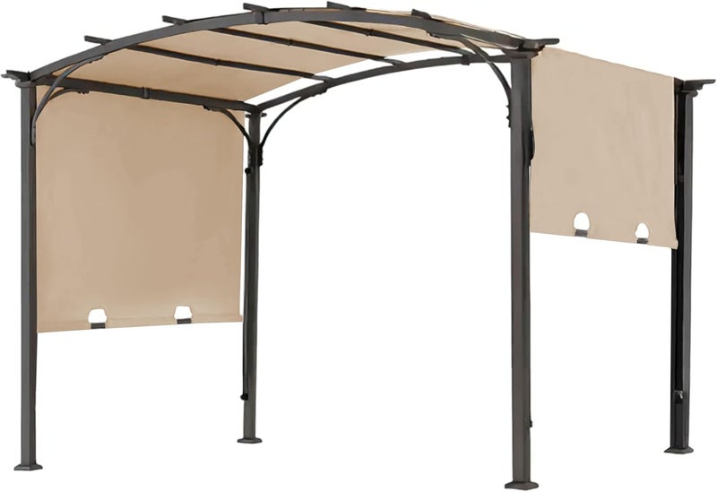 SCOMANAGE 85''x 208'' Universal Doubleton Steel Pergola Replacement Cover for Pergola L-PG080PST, (Light Beige) - Image 1
